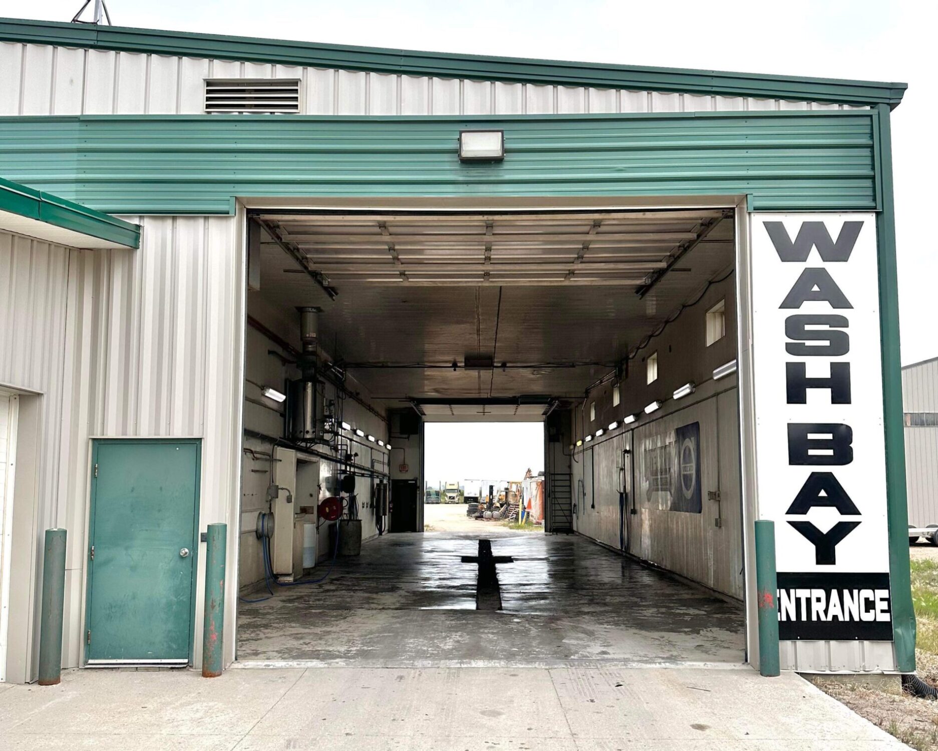 Washing a truck outdoors. Close-up. Car wash with detergents.